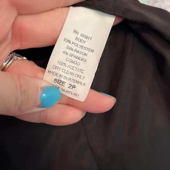 B Moss Black Suit Vintage Sz 2 - Picture 5 of 5